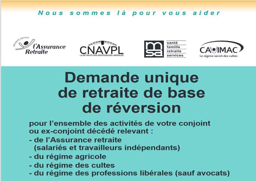 Demande de retraite de réversion